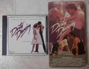 Lot of 2 Dirty Dancing 1987 VHS Video Tape & Soundtrack CD, Patrick Swayze - Picture 1 of 10
