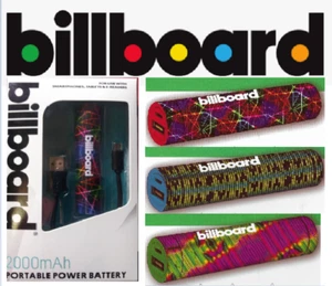 Set Of 3 Billboard Magazine Power Banks 2000 mAh Cute & Colorful - Picture 1 of 12