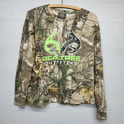 Realtree Camouflage Camo Long Sleeve TShirt Womens Size Medium - Image 1 of 4
