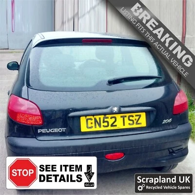 PEUGEOT 206 Pre-facelift 1999-2003 1.1 ‘LX’ Petrol Black Manual 4-Door - Fusesx2 - Image 1 of 4