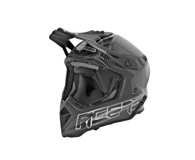 CASCO ACERBIS STEEL CARBON 22-06 FIBRA DI CARBONIO MOTO CROSS TAGLIA XXL 63 64 - Immagine 1 di 4