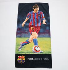 Vintage 2005 FC Barcelona Soccer Lionel Messi Terry Cloth Beach Towel 27x54
