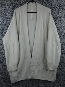 Suéter Lululemon Mezcla Lana Merino Acanalado Largo Envolvente Talla 12 Marfil - Imagen 1 de 17