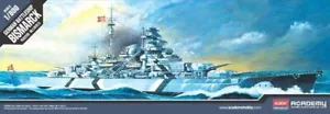 Battleship Bismarck (Static) 1:800 Kunststoff Modell Kit Academy - Bild 1 von 1