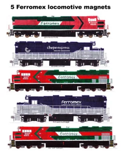 Locomotoras Ferromex 5 imanes de Andy Fletcher - Imagen 1 de 1