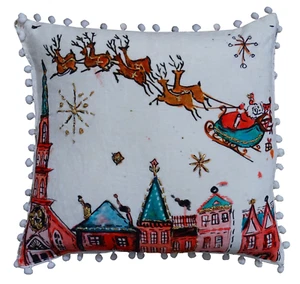 Santa Decorative Holiday Pillow (18"X18") - Picture 1 of 1