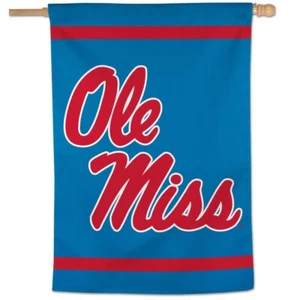 MISSISSIPPI OLE MISS REBELS 28"X40" BANNER FLAG WINCRAFT ๐ - Picture 1 of 1