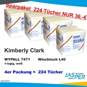 56 - 1008 Tücher Kimberly Clark 7471 WYPALL L40 Wischtücher, weiß - Bild 1 von 5