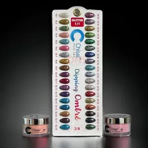 Polvo de inmersión arte en uñas cincel 2 oz - (Juego de 36 colores - brillo #GL1 -- GL36) - Imagen 1 de 1