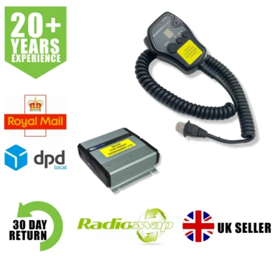 SIMOCO SRM9000 TU UHF 400-480MHZ 25 WATT MOBILE RADIO & SRM9010 HANDSET - Image 1 of 4