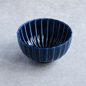 KANEKO KOHYO GIYAMAN Don Bowl Navy Mino Yaki Japan - Picture 1 of 6