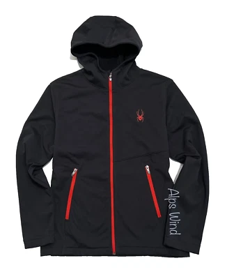 Spyder Hombres HydroWEB Sudadera con Capucha Snowboard Suéter Negro Talla-L Nuevo con Etiquetas $149 Foto 1 de 4
