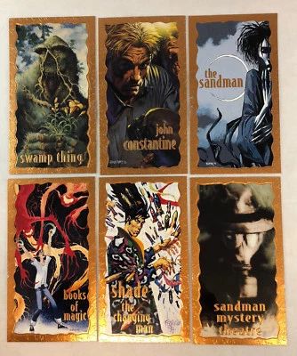 DC VERTIGO (w SANDMAN)  (Skybox 1994) Complete FOIL BORDER Chase Card Set (6) - Image 1 of 3