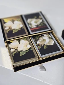 MAGNOLIA FLORAL JUMBO INDEX DECK SPIELKARTEN DOPPELDECK Velvet Case komplett - Bild 1 von 7