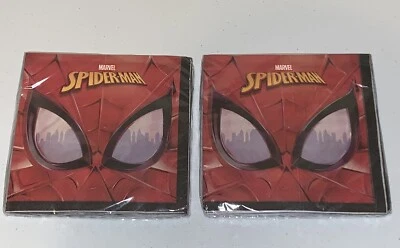 Spider Man 2 Paquetes Servilletas 2 Capas Marvel 6.5"x 6.5" Nuevo Foto 1 de 4