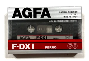 AGFA F-DXI 60 Audiokassette Rohling Tape versiegelt Made in Germany Typ I - Bild 1 von 2
