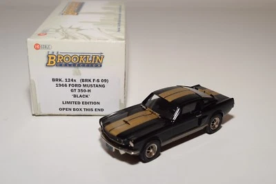 ~ BROOKLIN BRK 124X 124 X FS 09 1966 FORD MUSTANG GT 350-H HERTZ BLACK MINTBOXED - Immagine 1 di 4