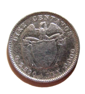 MONEDA DE plata de 10 DIEZ CENTAVOS Colombia 1911 - Imagen 1 de 7