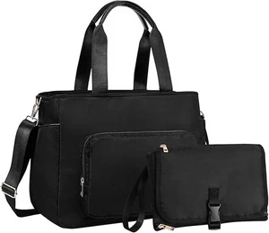 Multifunction Diaper Bag/Tote Breast Pump Laptop bag Insulated Bottle Holder New - Picture 1 of 7