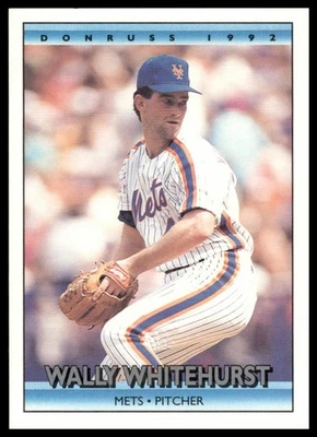 Wally Whitehurst 1992 Donruss #134 (VAR 134b LEAF INC no period) New York Mets - Image 1 of 2