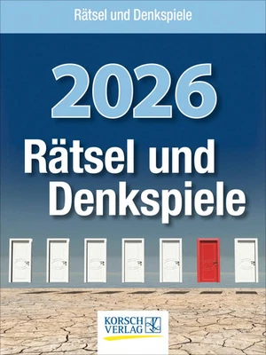 KORSCH VERLAG GMBH Rätsel und Denkspiele 2026 Verlag Korsch Kalender 328 S. Deutsch 2026