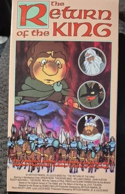 The Return Of The King (VHS, 1993) 1979 Animated Lord Of The Rings Cartoon *RARE - Image 1 of 3