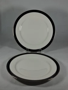 CARICO FINE CHAINA  MYSTIQUE 7955 MADE IN JAPAN, 2 SALAD PLATES 8 1/4" ROUND - Picture 1 of 11