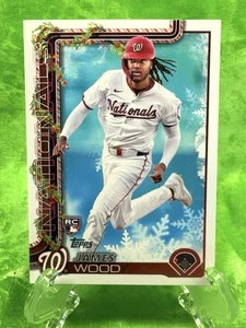 James Wood RC - Holiday Backs Variation - 2025 Topps Holiday #H94 Washington - Picture 1 of 11