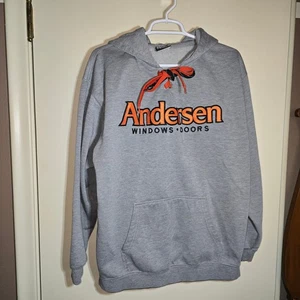 In Play ANDERSEN WINDOWS Size Medium Hoodie Sweatshirt with Pocket - Picture 1 of 10