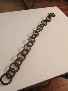 Vintage Wrought Iron Ring Chain For Chandelier - Picture 1 of 7
