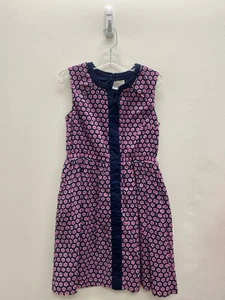 Crew Cuts SIZE 12 Navy/Pink White Stars Sleeveless Girl's Dress - Picture 1 of 1