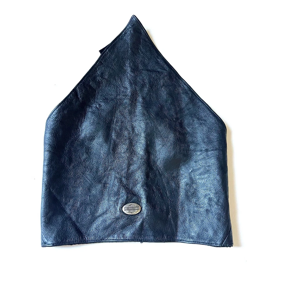 Harley-Davidson Motociclista Cuello Polaina Bandana Bufanda Cuero Hombres Águila Motocicleta Foto 1 de 4