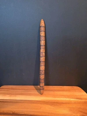 Palito de palito vintage australiano de madeira original 13" - Imagem 1 de 4