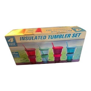 TRITAN von Eastman 4-teiliges farbiges Thermobecher-Set 22 fl. oz.  Originalverpackt - Bild 1 von 4