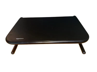 Amazon Basics Rectangular Metal Laptop Computer Monitor Riser Stand, Black - Image 1 of 3