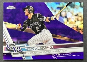 Trevor Story 2017 Topps Chrome PURPLE REFRACTOR /299 Rockies Color Match (#92) - Picture 1 of 2