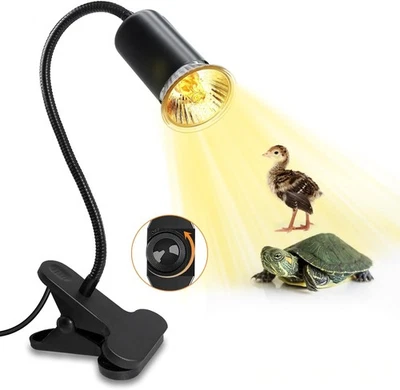 Reptilien Heizlampe Terrarium Set, Uv Lampe 240cm Kabel für Schildkröten, Echsen - Bild 1 von 4