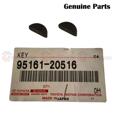 Genuine Lexus LS500 h GVF55 GVF50 GSF50 Crankshaft Pulley Woodruff Key x2 - Image 1 of 4