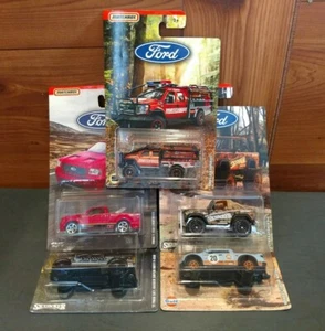 BRAND NEW SET OF 5 MATCHBOX FORD 1:64TH SCALE DIE-CAST TRUCKS - Picture 1 of 12