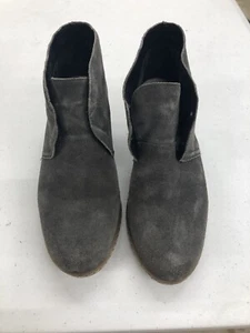 Franco Sarto black suede leather ankle boots womens 7m - Picture 1 of 4