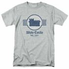 White Castle Emblem T Shirt Mens Licensed Hamburger Tee Sport Gray
