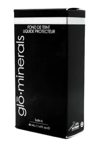 Glo Minerals Oil Free Protective Liquid Foundation (Cocoa Dark)1.4 oz /40 ml NIB - Picture 1 of 9