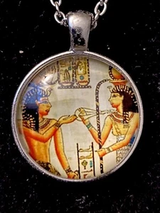 Collar Colgante Cabujón “Faraón Egipcio” 20 pulgadas Cadena Plata Joyería-0036 - Imagen 1 de 7