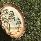 Painted Plate By KHOLLANY 1992 Hand Engraving Simple Home or Office Display