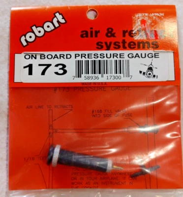 ROBART 173 ~NIP!!!~ AIR & RETRACT SYSTEMS- ON BOARD PRESSURE GAUGE - Image 1 of 3