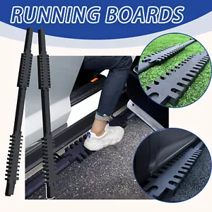 Fits for Toyota RZ 2023-2025 Steel Running Board Side Steps Nerf Bar Black 2PCS - Picture 1 of 15