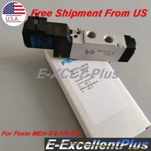 1PCS Pneumatic Solenoid Valve For Festo MEH-5/2-1/8-P-B 173129 24VDC 1.5W 8 Par - Picture 1 of 8