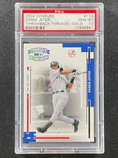 2004 Donruss Throwback Threads Gold  Derek Jeter  PSA 10  **POP 1**