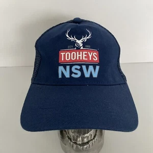 Tooheys New Hat Snapback Trucker Cap Beer Promo Adjustable Strap Navy Blue - Picture 1 of 7