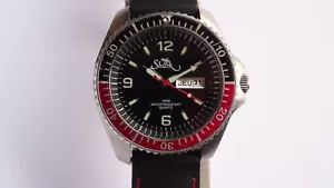 SHARK coke bezel vintage diver 200m Monnin type Case men's large quartz - Picture 1 of 11